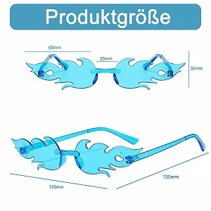 Солнцезащитные Очки Пламя, 12 шт, Разноцветные безободочные очки в форме Пламя для Вечеринок, Маскарадов, Рождества, Карнавала, 12 цветов synthetic.ua - Фото 1