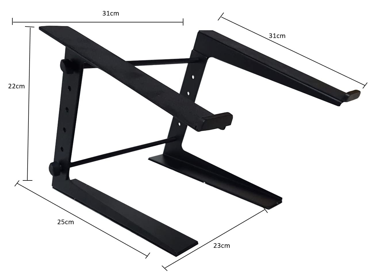 Подставка для ноутбука - Держатель для ноутбука - Регулируемая высота/ширина - Прочная - Фиксированная подставка - DJ - Подходит для любого выступления, фото №3 Подставка для ноутбука - Держатель для ноутбука - Регулируемая высота/ширина - Прочная - Фиксированная подставка - DJ - Подходит для любого выступления, фото №3