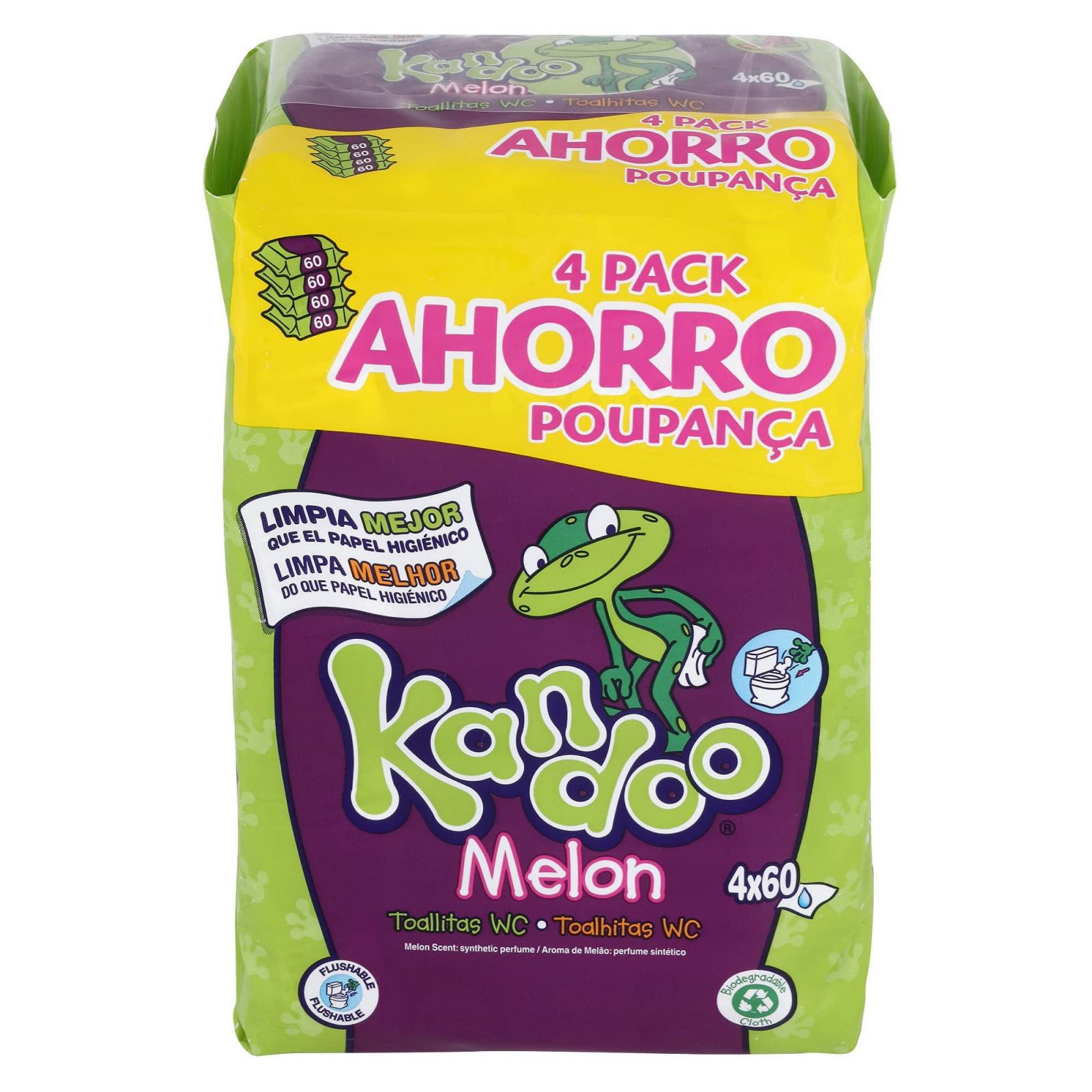 Серветки Kandoo Refill Диня 4 x 60, фото №1