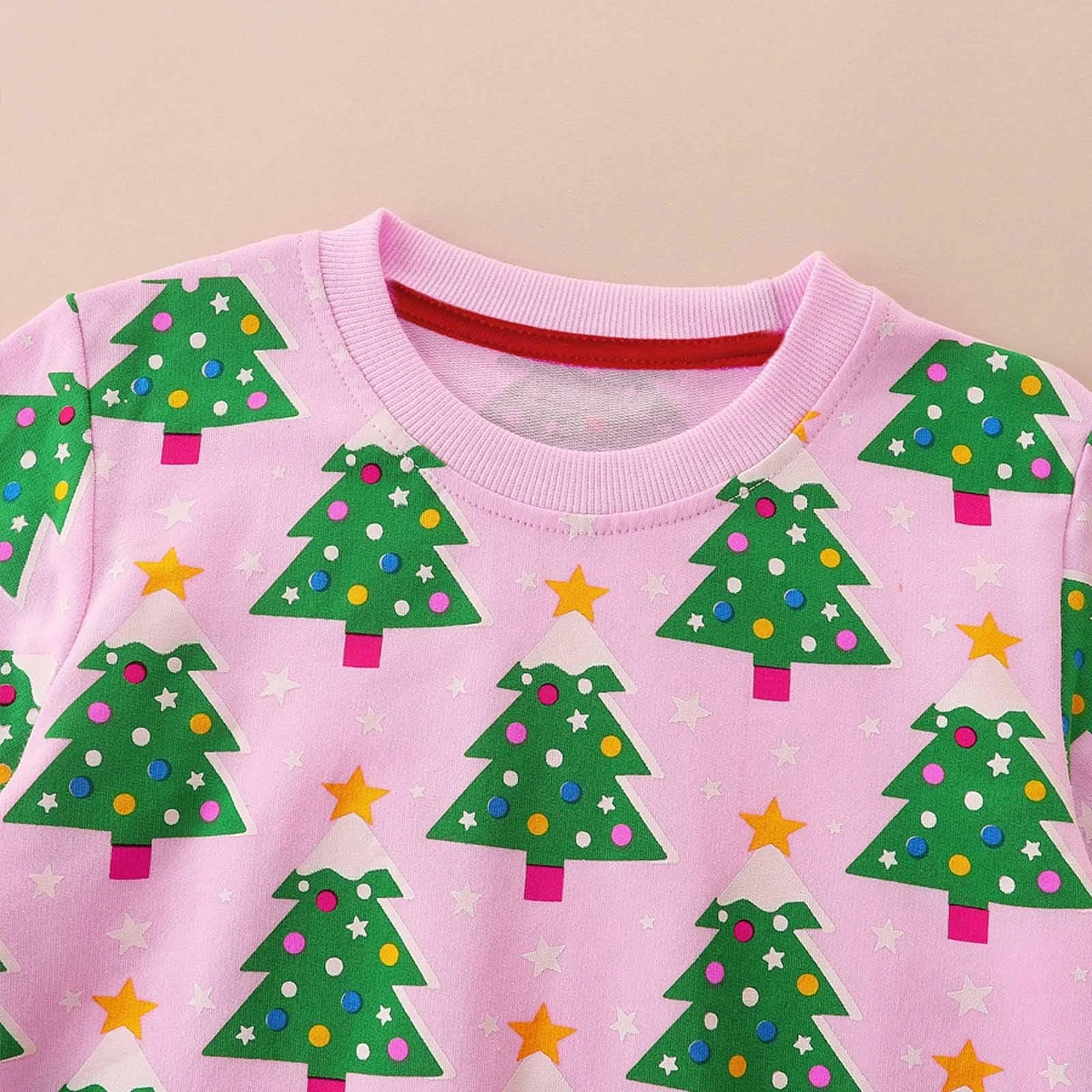 Пуловер для девочек с принтом, детский свитшот с длинными рукавами и круглым вырезом, мягкий и удобный, повседневный зимний верх с графическим рисунком для детей, размер 176, фото №4