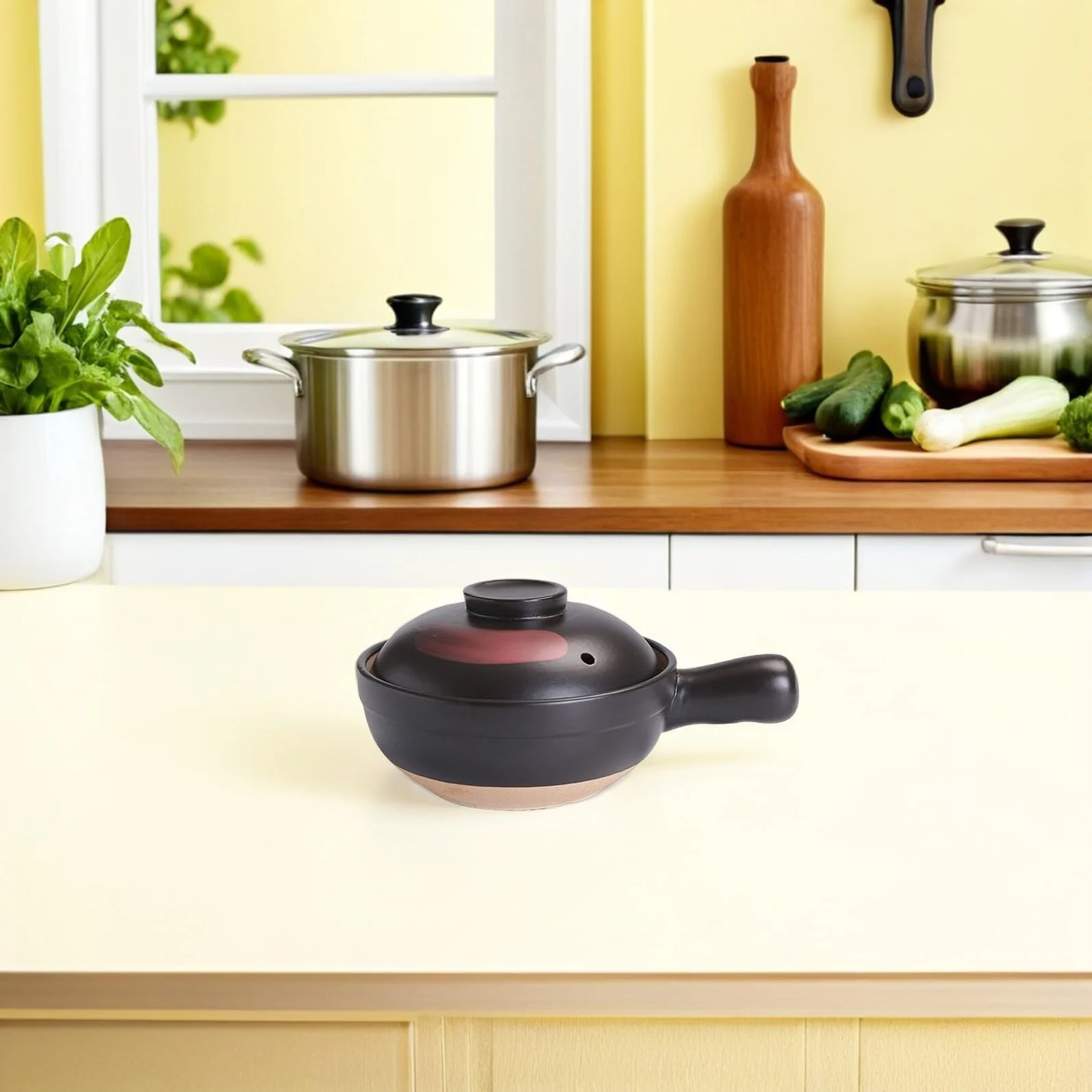 Кастрюля-жаровня OSALADI Töpfer большая из термостойкой глины с ручкой, фото №8 Кастрюля-жаровня OSALADI Töpfer большая из термостойкой глины с ручкой, фото №8