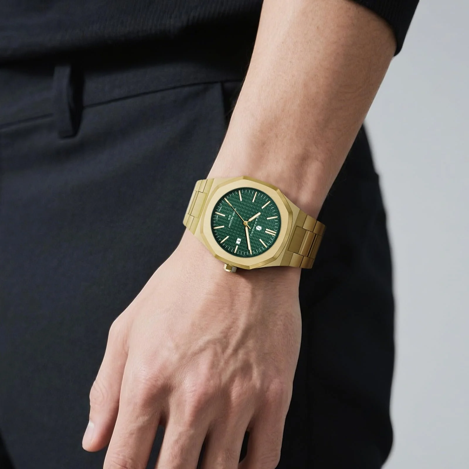 Часы SAPPHERO Мужские из нержавеющей стали 50 м Водонепроницаемые Классические Аналоговые Кварцевые с календарем, фото №3 Часы SAPPHERO Мужские из нержавеющей стали 50 м Водонепроницаемые Классические Аналоговые Кварцевые с календарем, фото №3