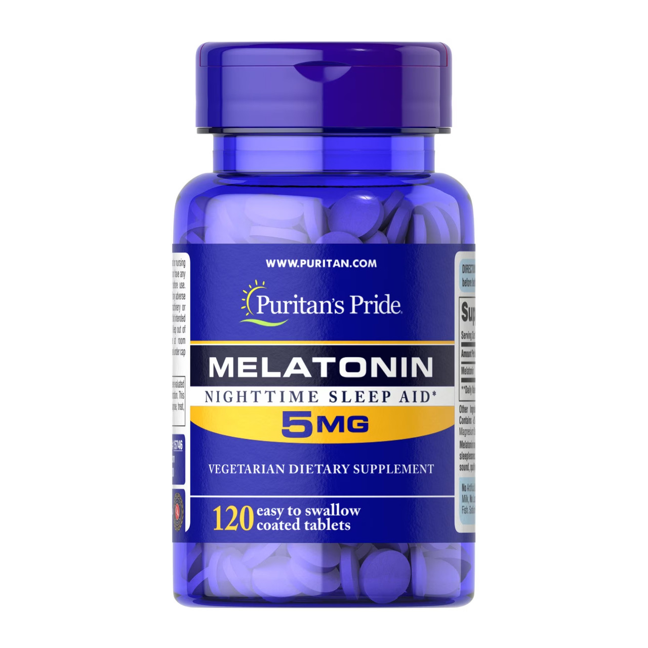 Melatonin 5mg 120 tabs, фото №1