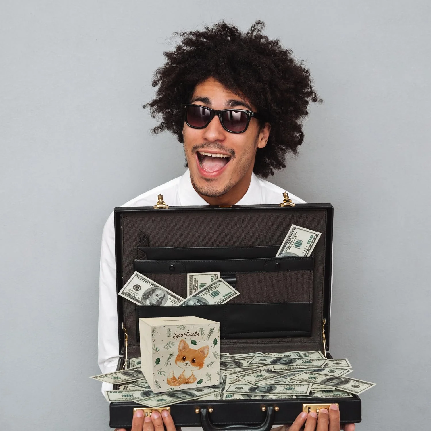 Скарбничка Babyfuchs Дерев'яна Лис, фото №5