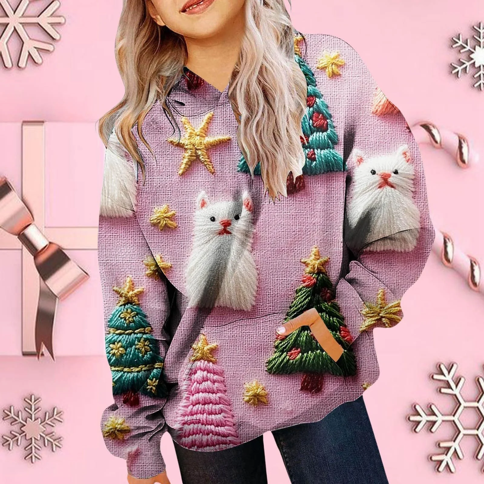 Худі для дівчинки з капюшоном, з довгими рукавами, фото №3