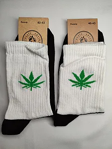 Чоловічі молодіжні шкарпетки високі демісезонні білі 39 - 44 розмір - Фото 1