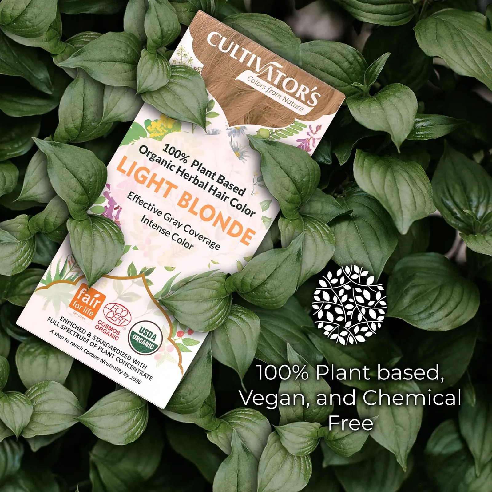 Трав'яна Фарба для Волосся Cultivator's Organic Світлий Блондин, 100 г, фото №2