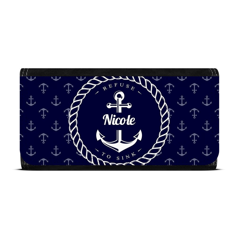 Бумажник Nicole Anchor Design черный, фото №2