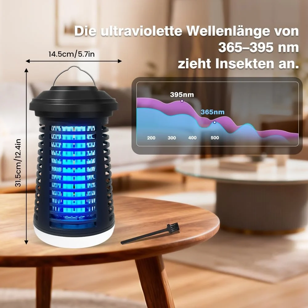 Електричний знищувач комах 4200 V 15 W 2-в-1 Водонепроникний IPX4, фото №4