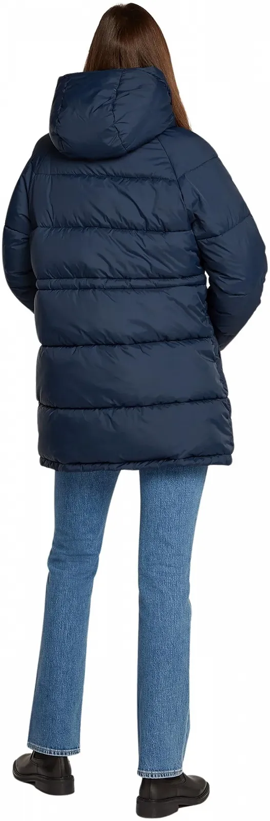 Пуховик Tommy Jeans Midi Puffer з капюшоном, фото №2 Пуховик Tommy Jeans Midi Puffer з капюшоном, фото №2