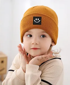 Дитяча шапка унісекс CM-Kid Вязана S, Коричневий synthetic.ua - Фото 1