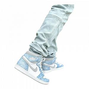 Кросівки Jordan 1 Retro High Hyper Royal Smoke Grey 44.5 synthetic.ua - Фото 1