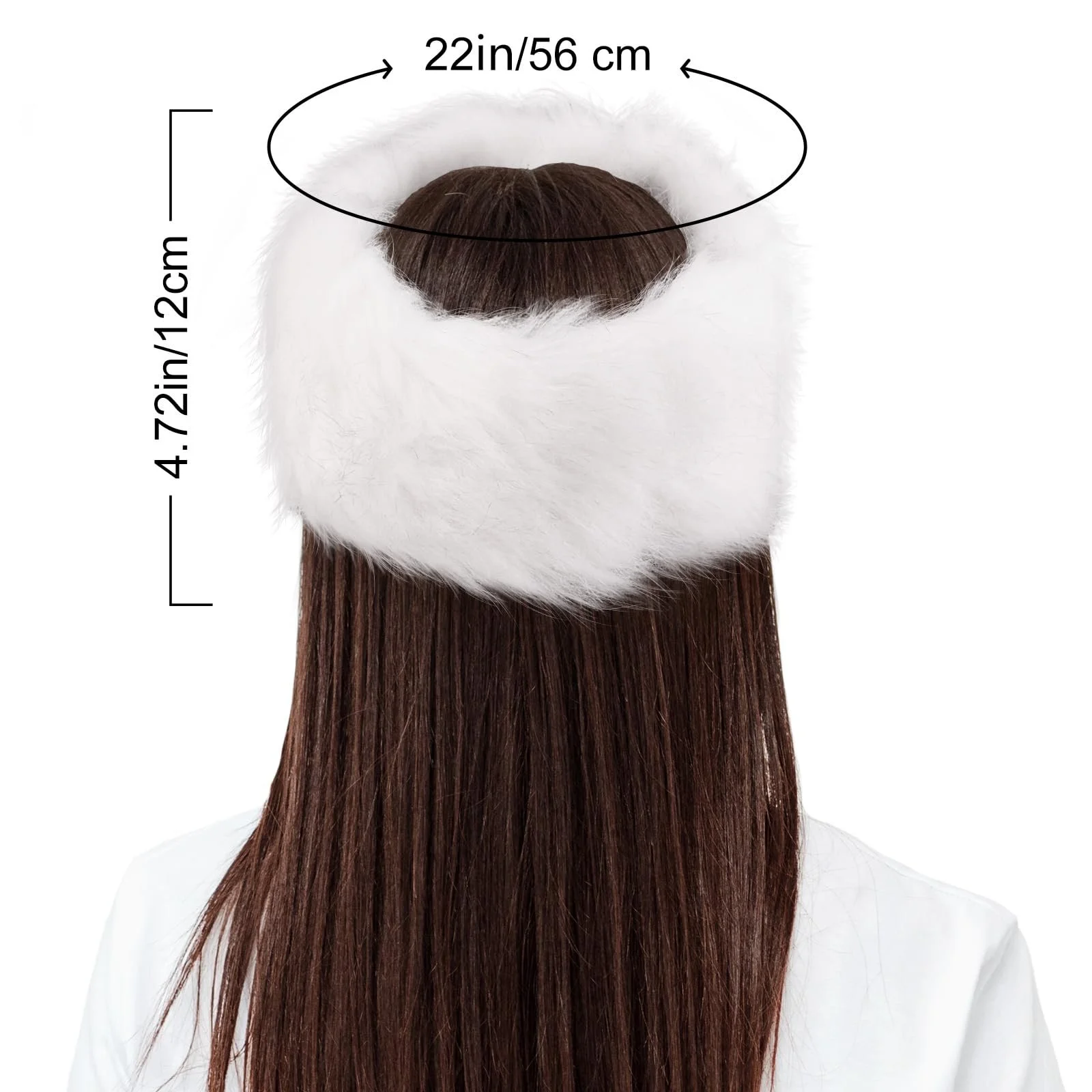 Пов'язка WLLHYF зі штучного хутра для жінок, фото №2