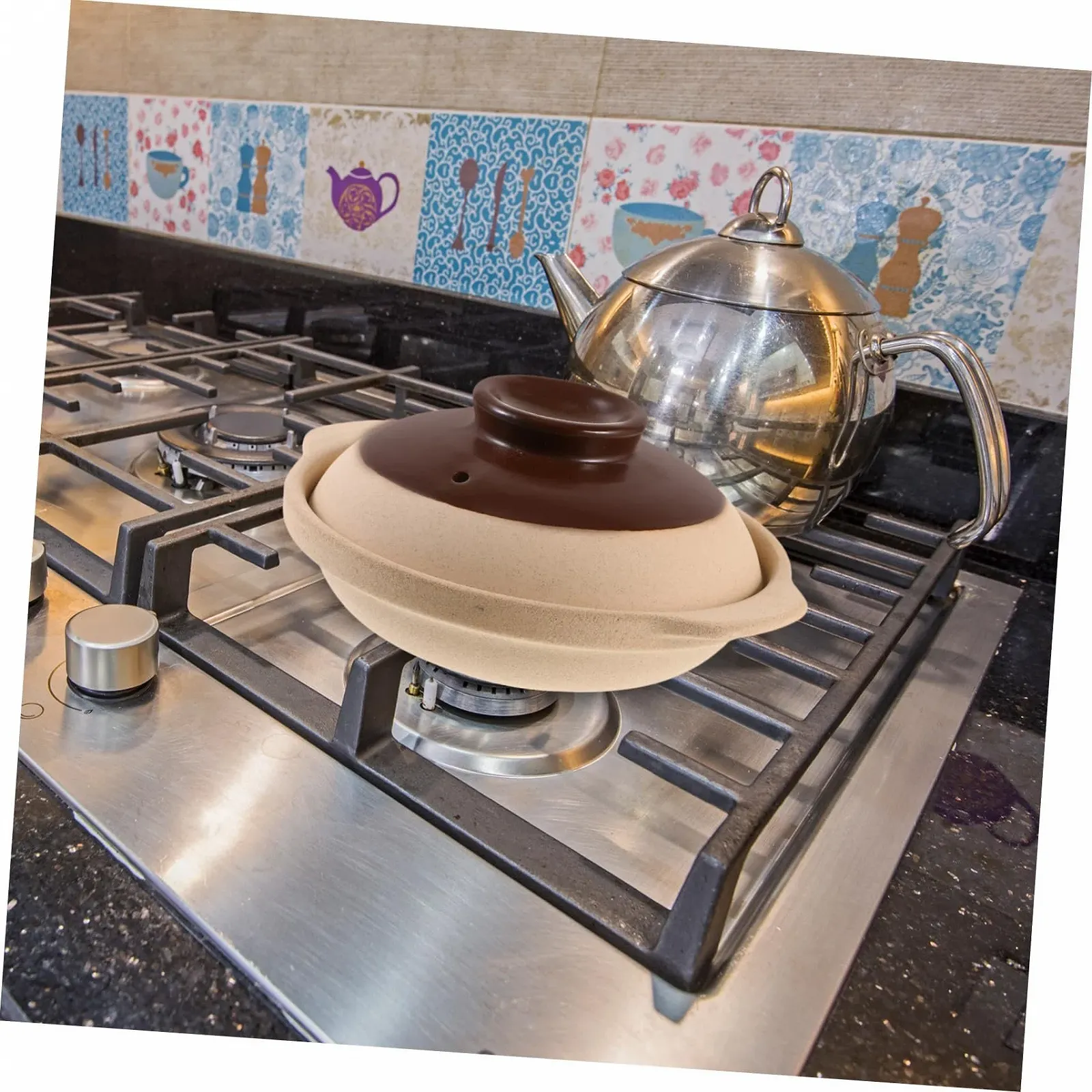 Каструля Sosoport керамічна з кришкою для газової плити подвійні ручки, фото №9