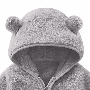 Переходная куртка для мальчиков Флисовая куртка с капюшоном для мальчиков с передними карманами на молнии, мягкая теплая верхняя одежда для детей и малышей synthetic.ua - Фото 1