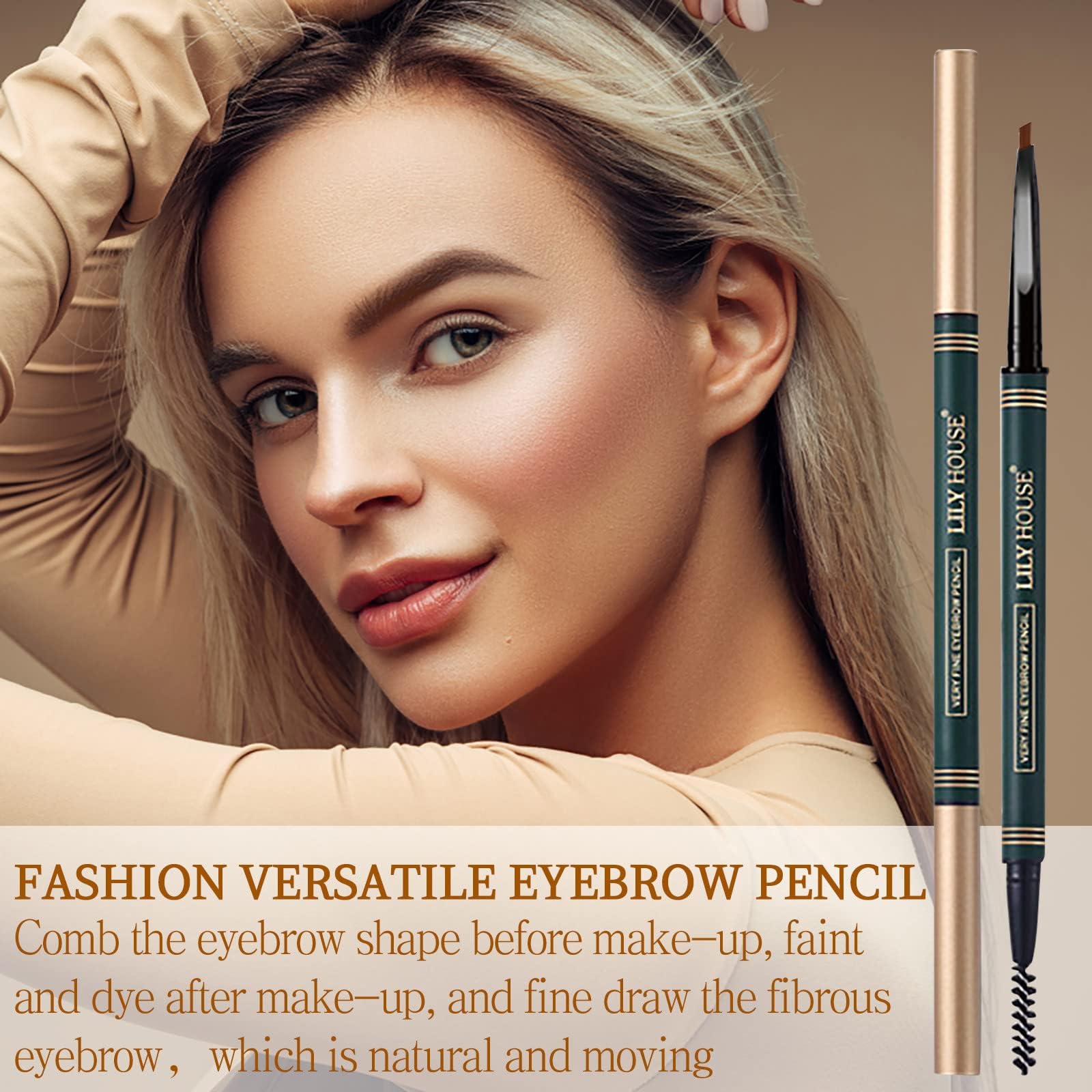 Олівець Augenbrauenstift Double Ended Precision Brow coffee, фото №6