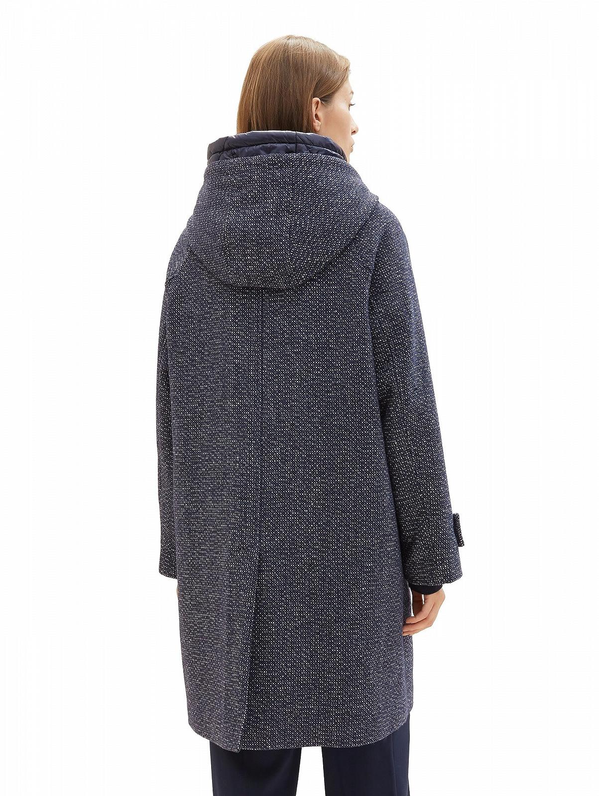 Пальто TOM TAILOR з стьобаною вставкою та капюшоном, фото №4