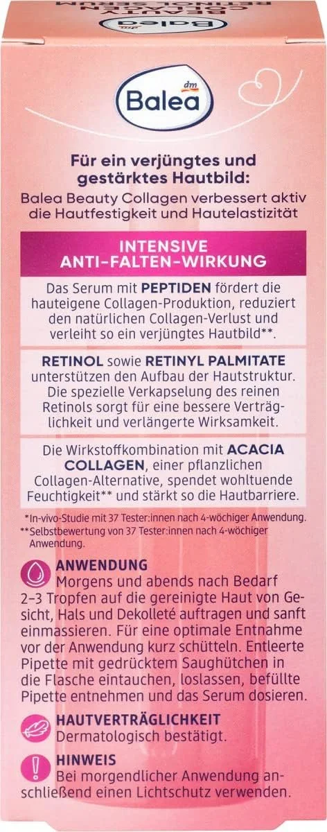 Набір Balea Сироватка Beauty Collagen Retinol для пружності та еластичності шкіри (30 мл) + Крем для рук Daydream (100 мл), фото №3