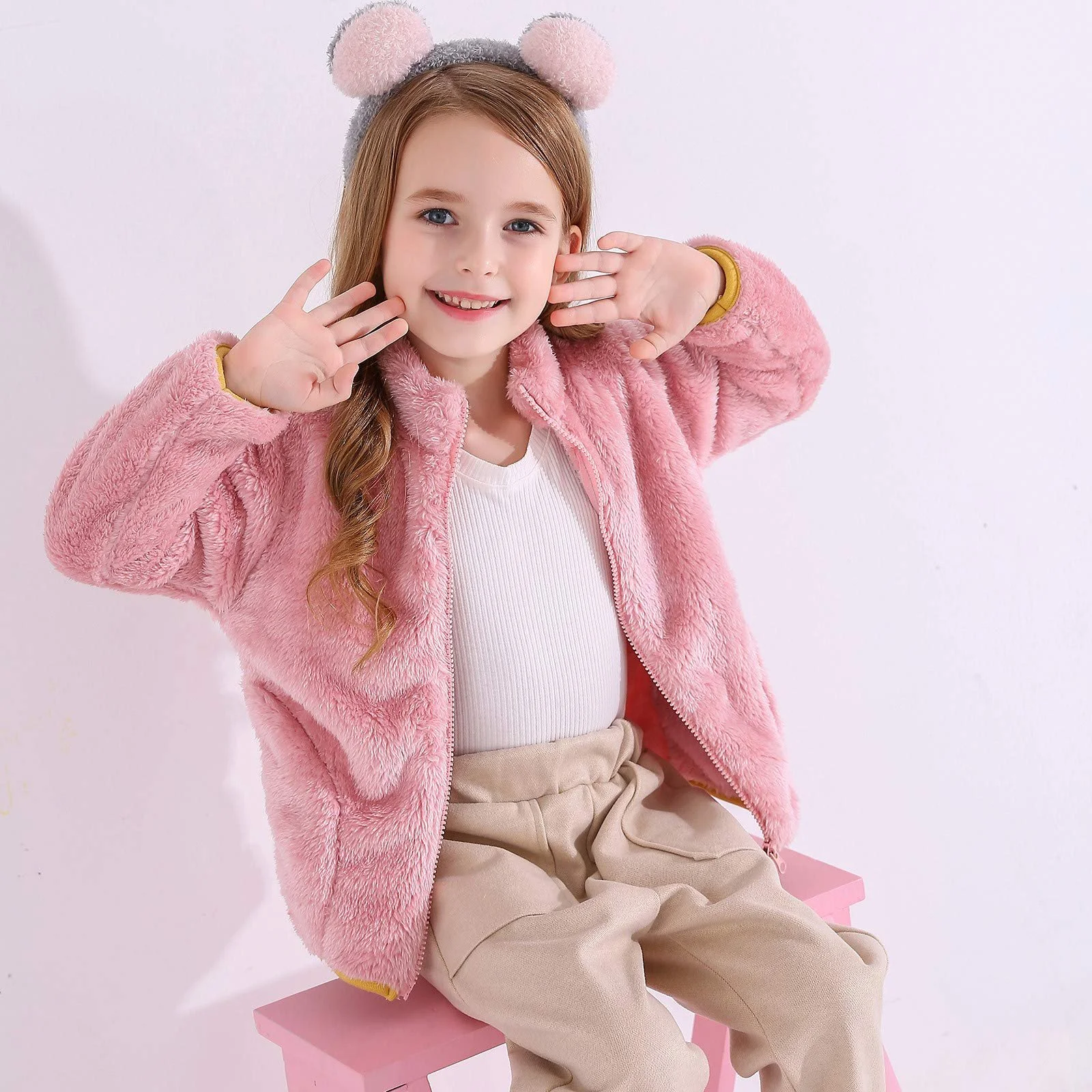 Куртка для дівчинки Generisch, на блискавці, повсякденна куртка софтшел, фото №6