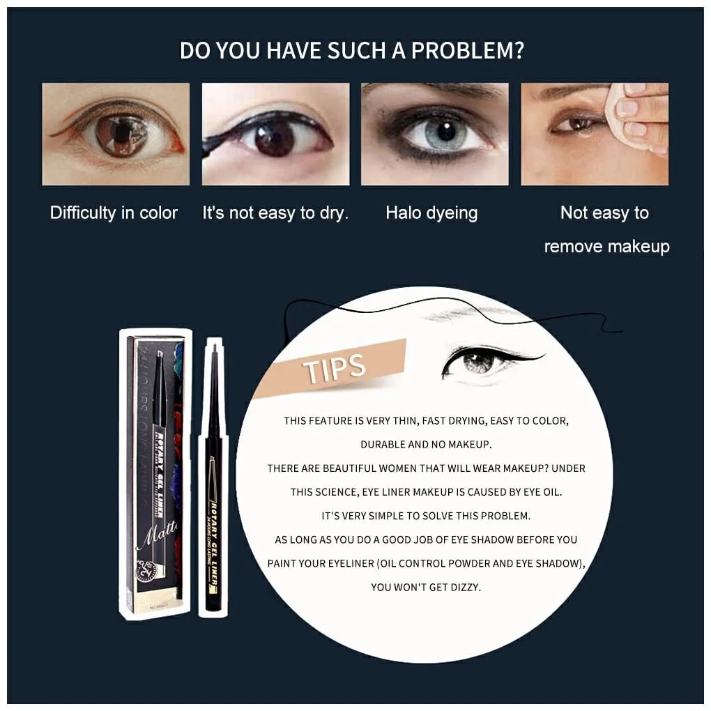 Карандаш для глаз rongweiwang Водостойкий, Не размазывается, Темно-зеленый, фото №3