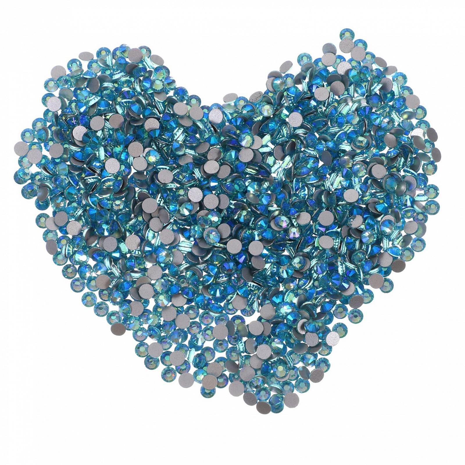 Стразы для ногтей Healeved Плоские, стеклянные, круглые, 1440 шт., фото №1