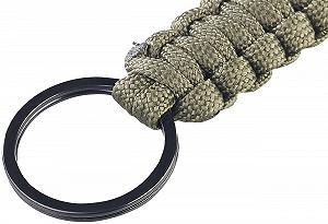 Брелок Semptec Urban Survival Technology Paracord, набор 2 шт, с карабином, веревка 1,2 м, черный/оливковый synthetic.ua - Фото 1