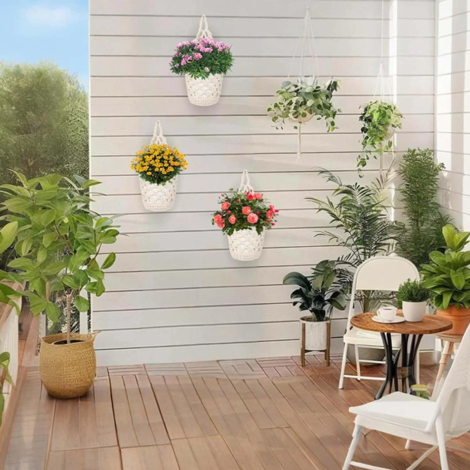 Підвісні кошики Макраме 3 шт., фото №5 Підвісні кошики Макраме 3 шт., фото №5