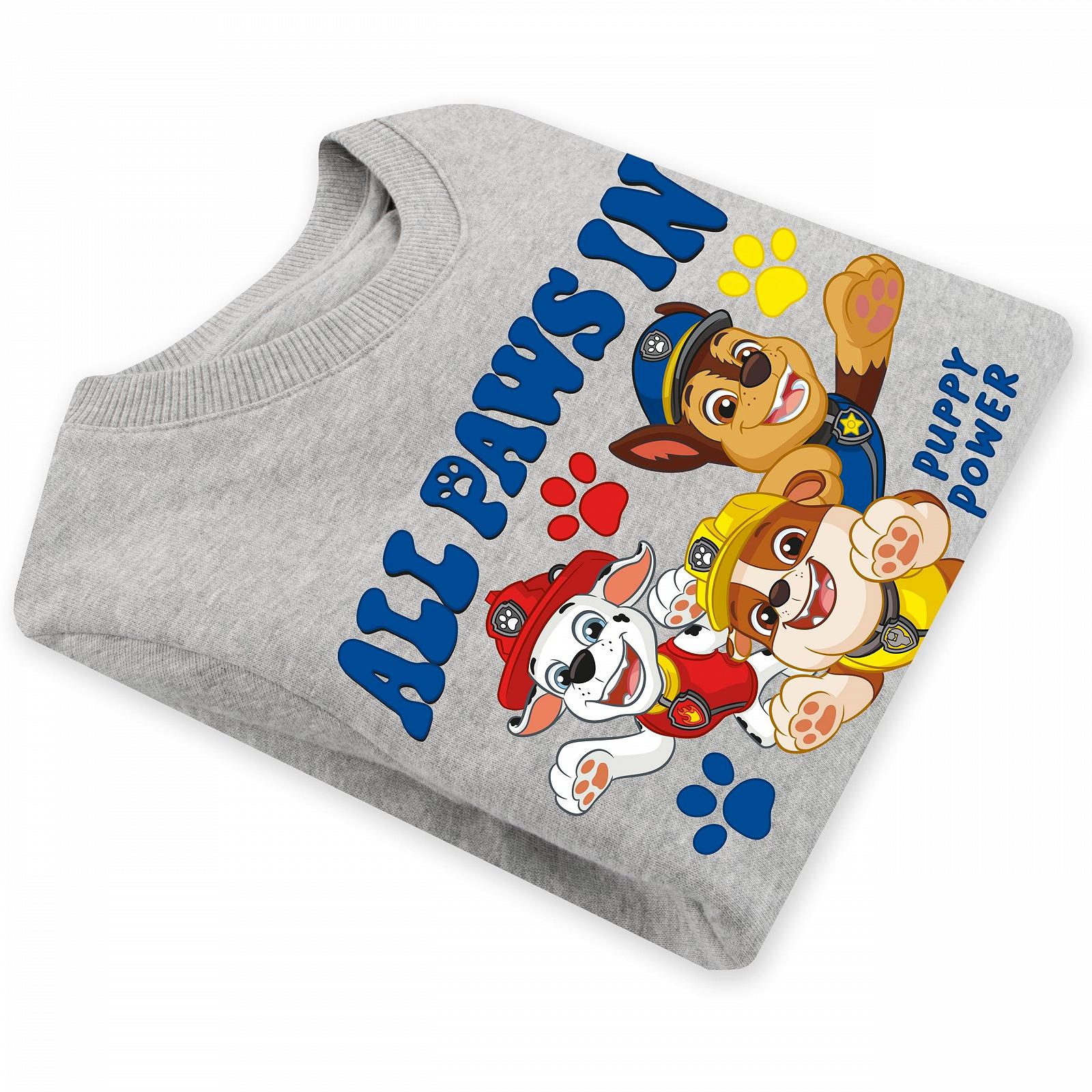 Свитшот PAW PATROL Rubble, Marshall и Chase для мальчиков Хлопковая детская одежда, фото №5