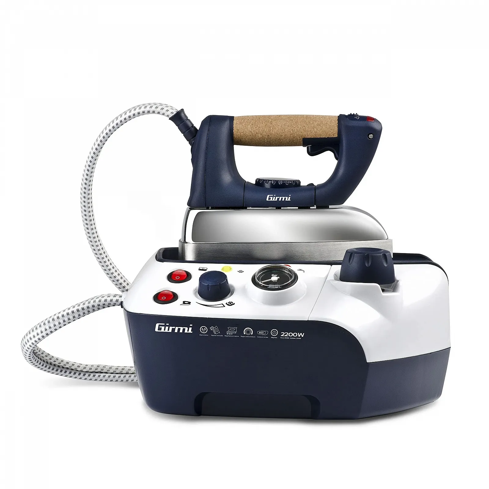 Гладильная система Girmi Stirbella SS65 2200 Вт 3.5 бар White/Blue, фото №2