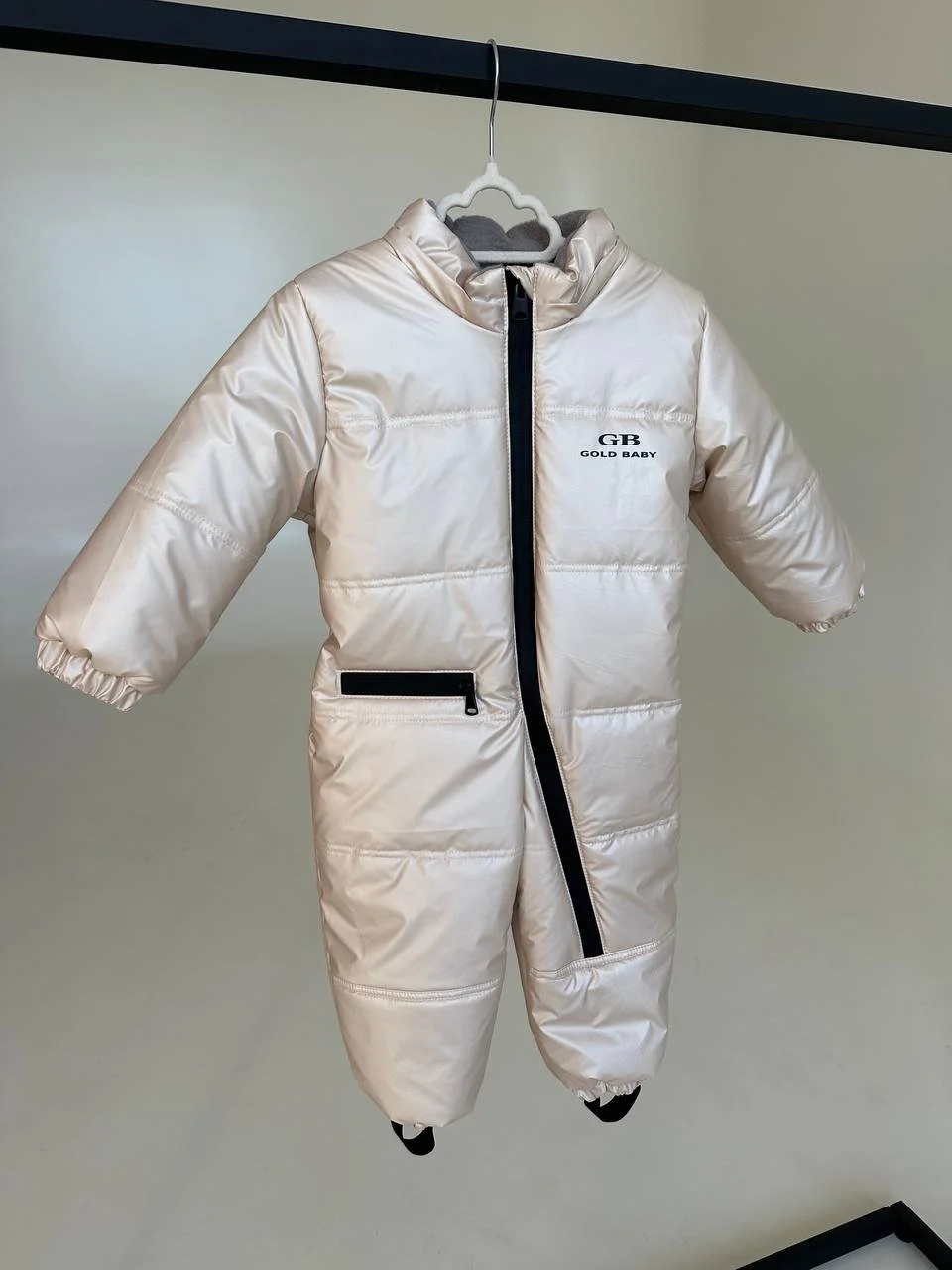 Демісезоний комбінезон 74 розмір бежевий, фото №3