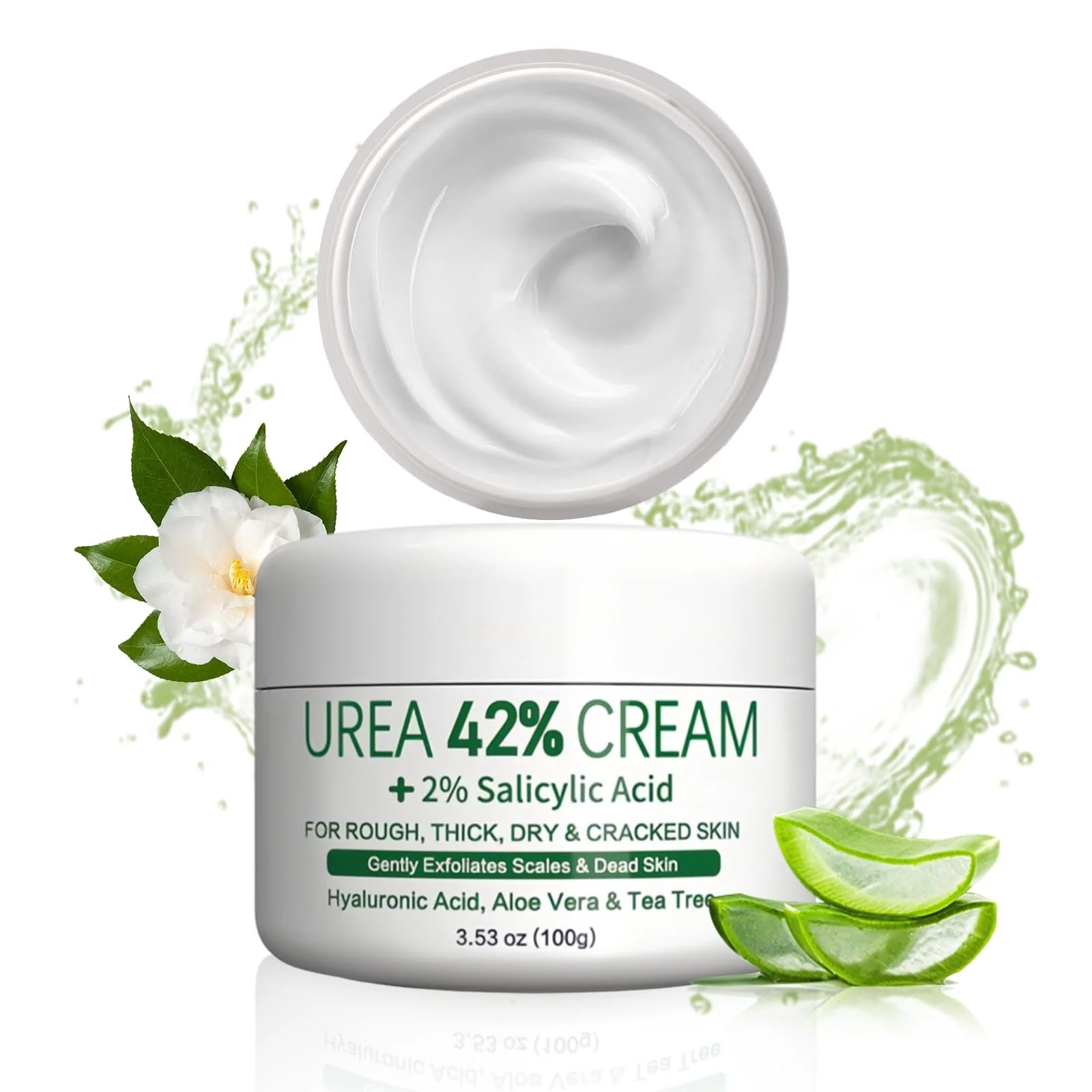 Крем для ног Urea 42% Urea с алое вера и маслом чайного дерева 100 г, фото №1