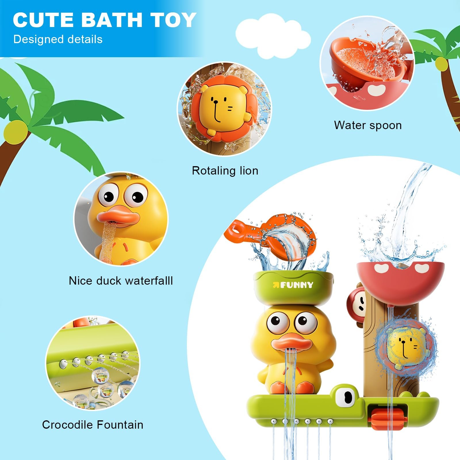 Игрушка для ванной Ducks and Lions, фото №3