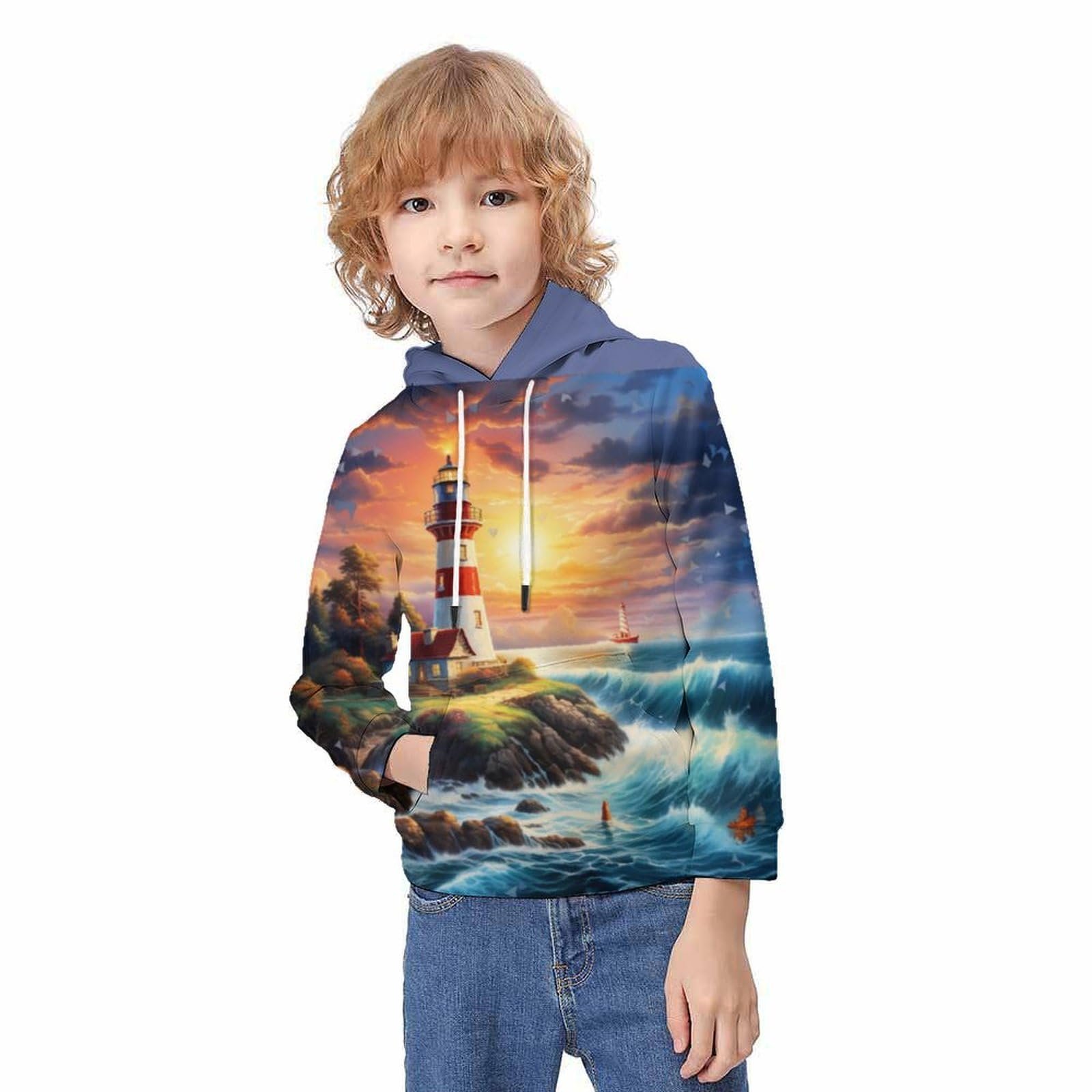 Худі KHHKJBVCE Leopard 3D для дітей, спортивний, фото №2