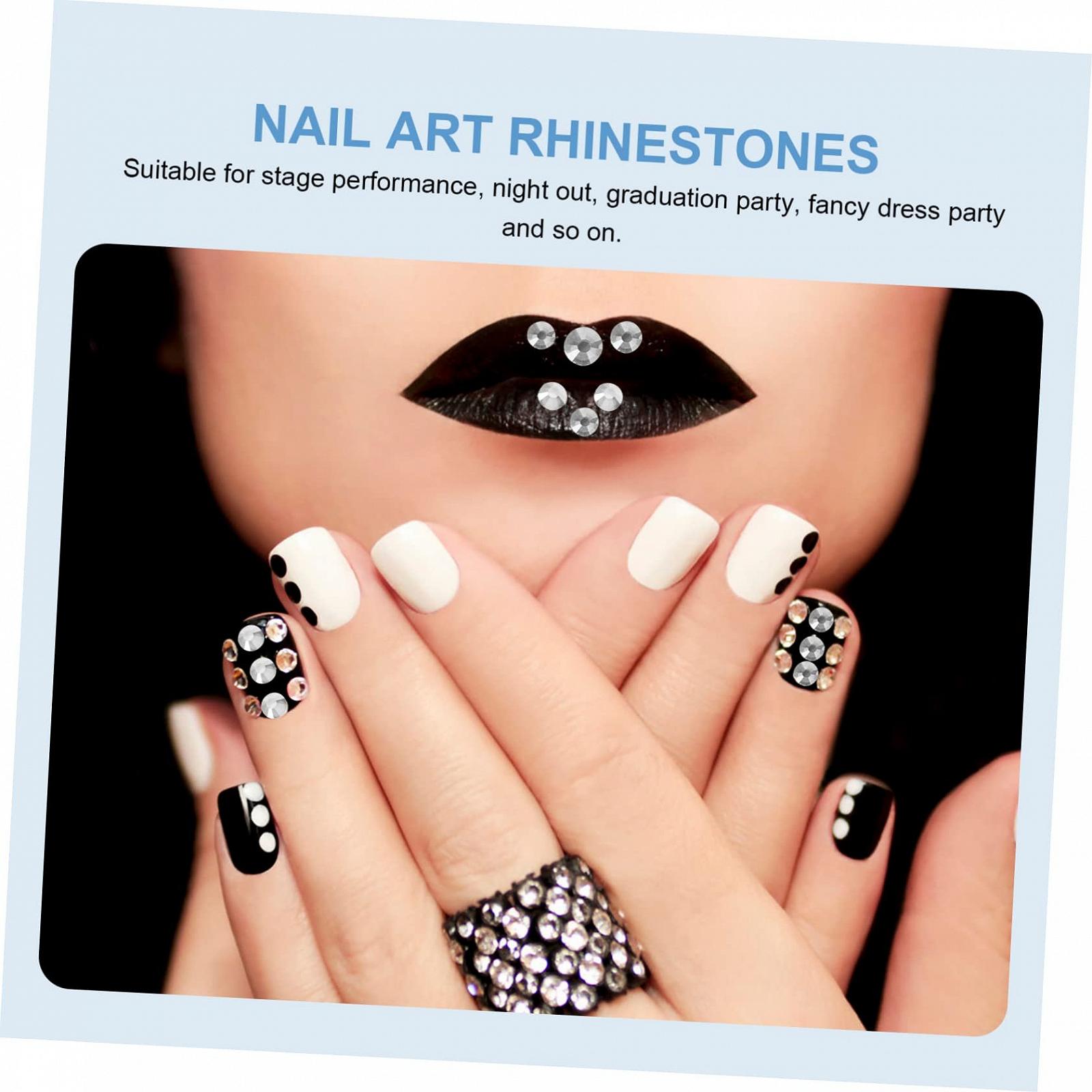 Стрази для нігтів 1440 шт. для приклеювання Діаманти DIY з плоскою задньою частиною для манікюру, фото №6