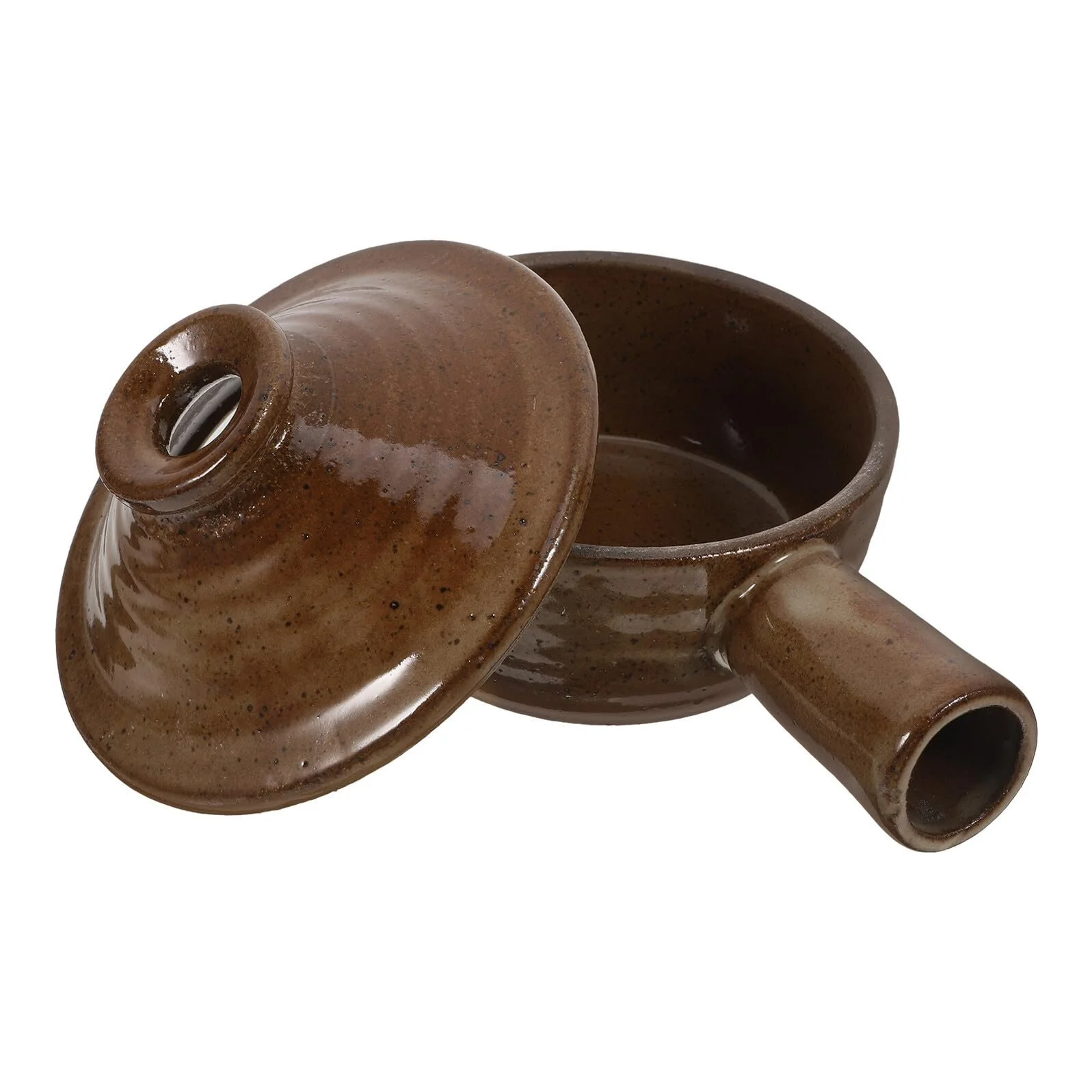 Керамическая кастрюля BESPORTBLE С крышкой Жаростойкая Ударопрочная 1 шт, фото №1