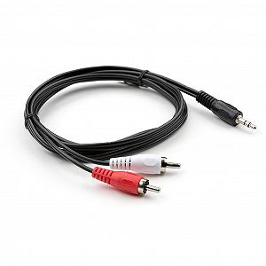 Кабели мультимедийные Vinga Jack 3.5mm M to 2xRCA 1.5 m VCPDCJ35MRCA21.5BK synthetic.ua - Фото 1