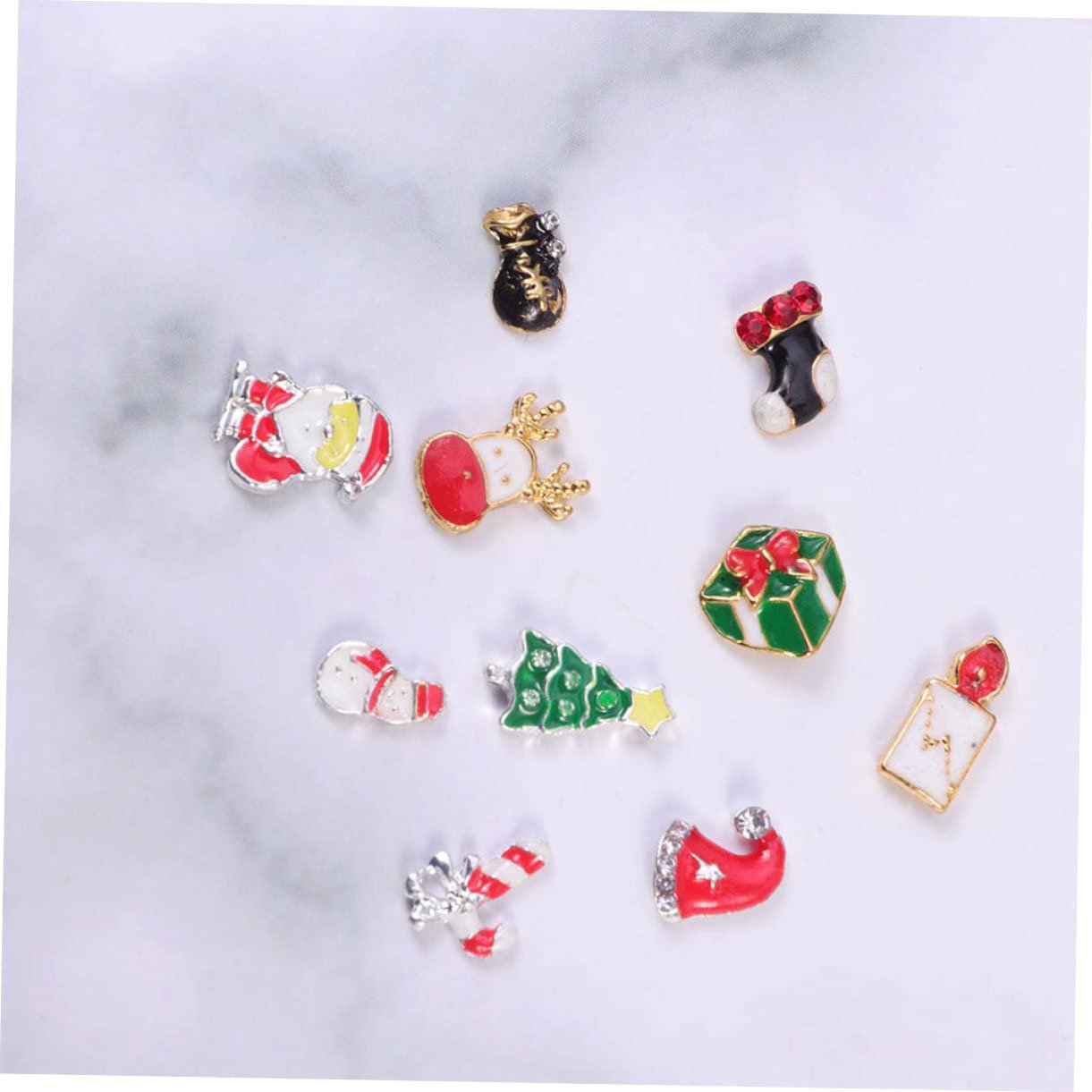 Стразы для ногтей Healeved Рождественские, набор, снежинки, фото №6