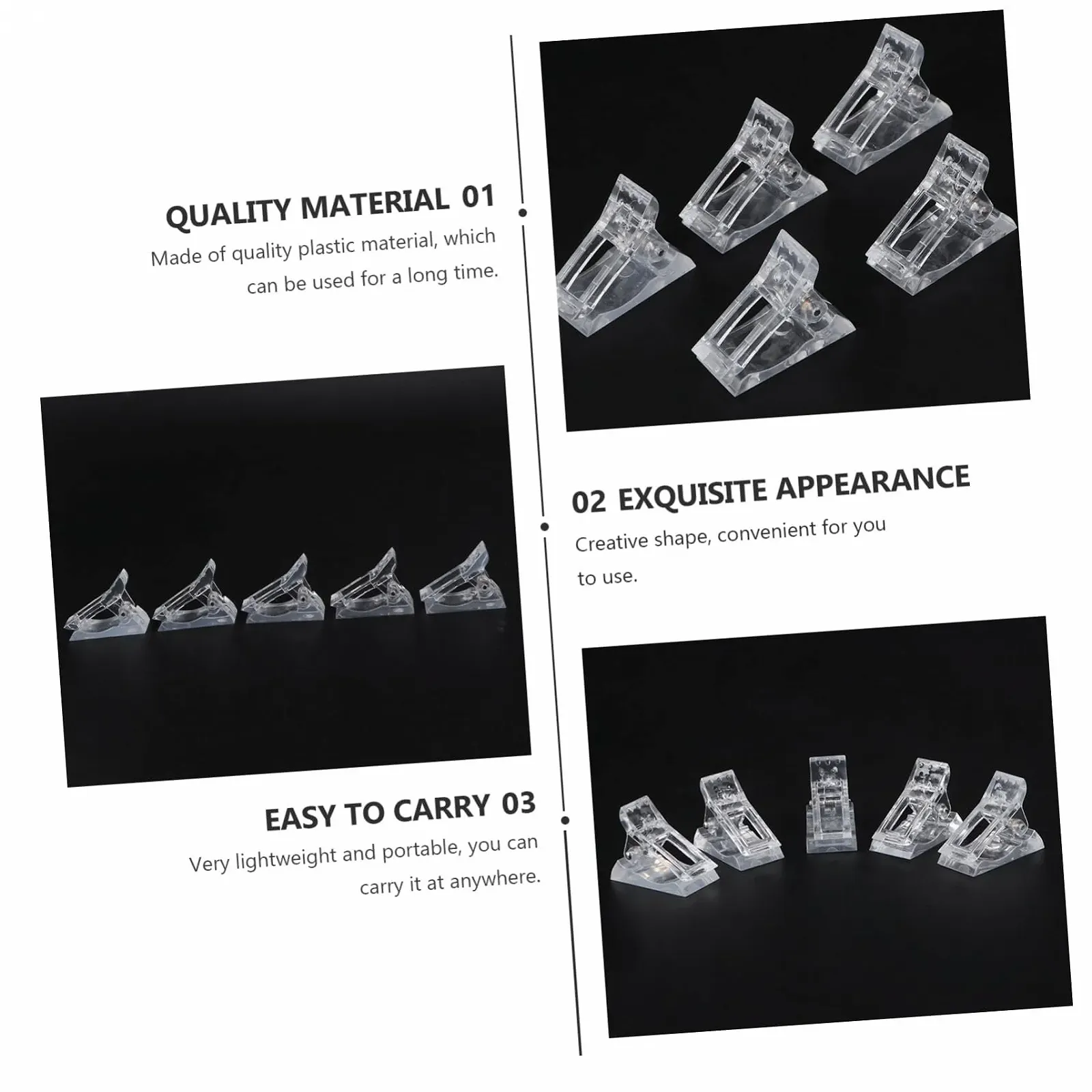 Клипсы для маникюра OATIPHO, 10 штук, фото №4 Клипсы для маникюра OATIPHO, 10 штук, фото №4