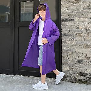 Детский дождевик-пончо Материал Длинный для велоспорта, пешего туризма Унисекс Водонепроницаемый Многоразовый для путешествий на открытом воздухе, альпинизма synthetic.ua - Фото 1