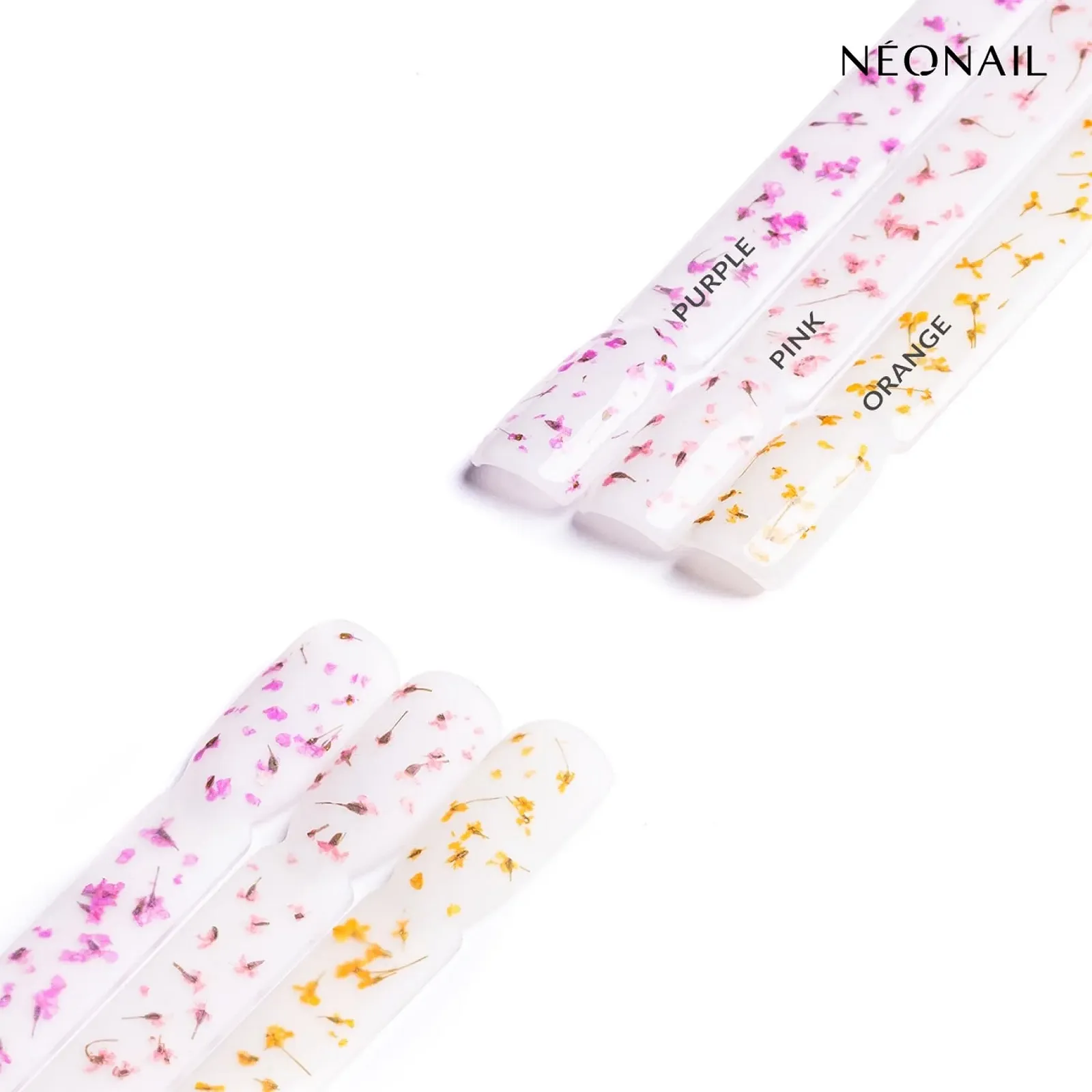Набор сухоцветов для ногтей NÉONAIL Nail Art Flowers Set 3 цвета Pink, Purple, Orange, фото №5 Набор сухоцветов для ногтей NÉONAIL Nail Art Flowers Set 3 цвета Pink, Purple, Orange, фото №5