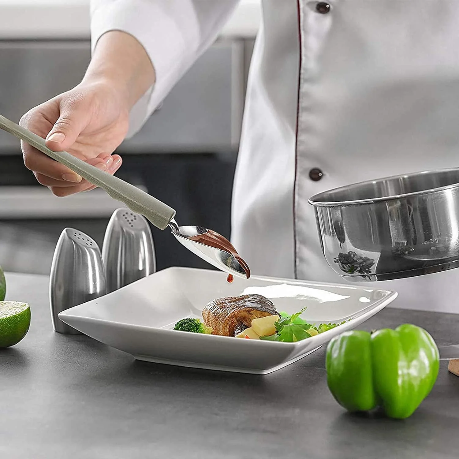 Ложка для декорування з нержавіючої сталі, набір з 2 шт, фото №6