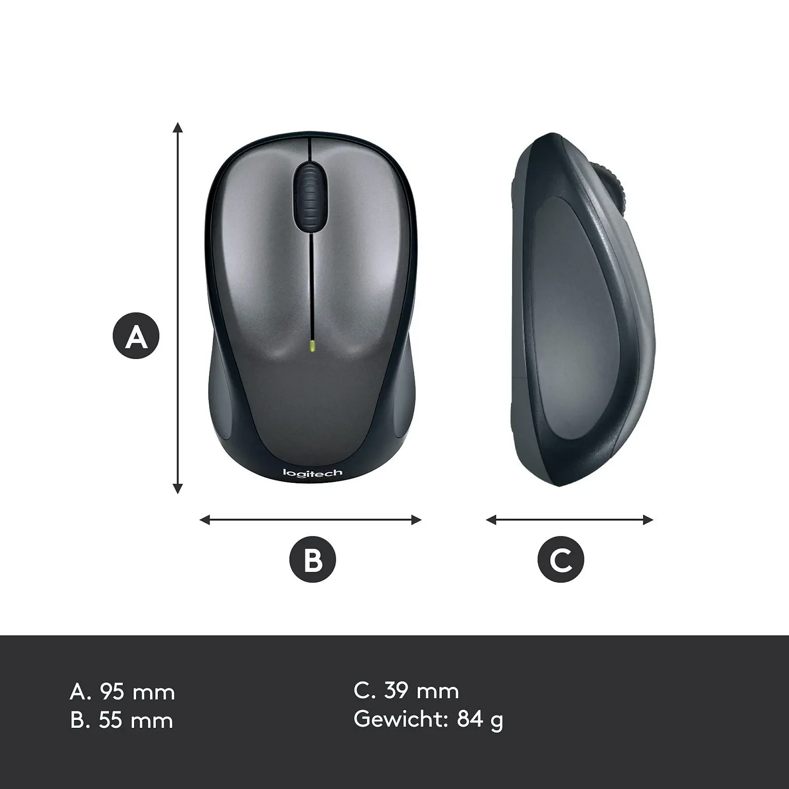 Миша Logitech M235 Оптична Бездротова Червона, фото №8 Миша Logitech M235 Оптична Бездротова Червона, фото №8
