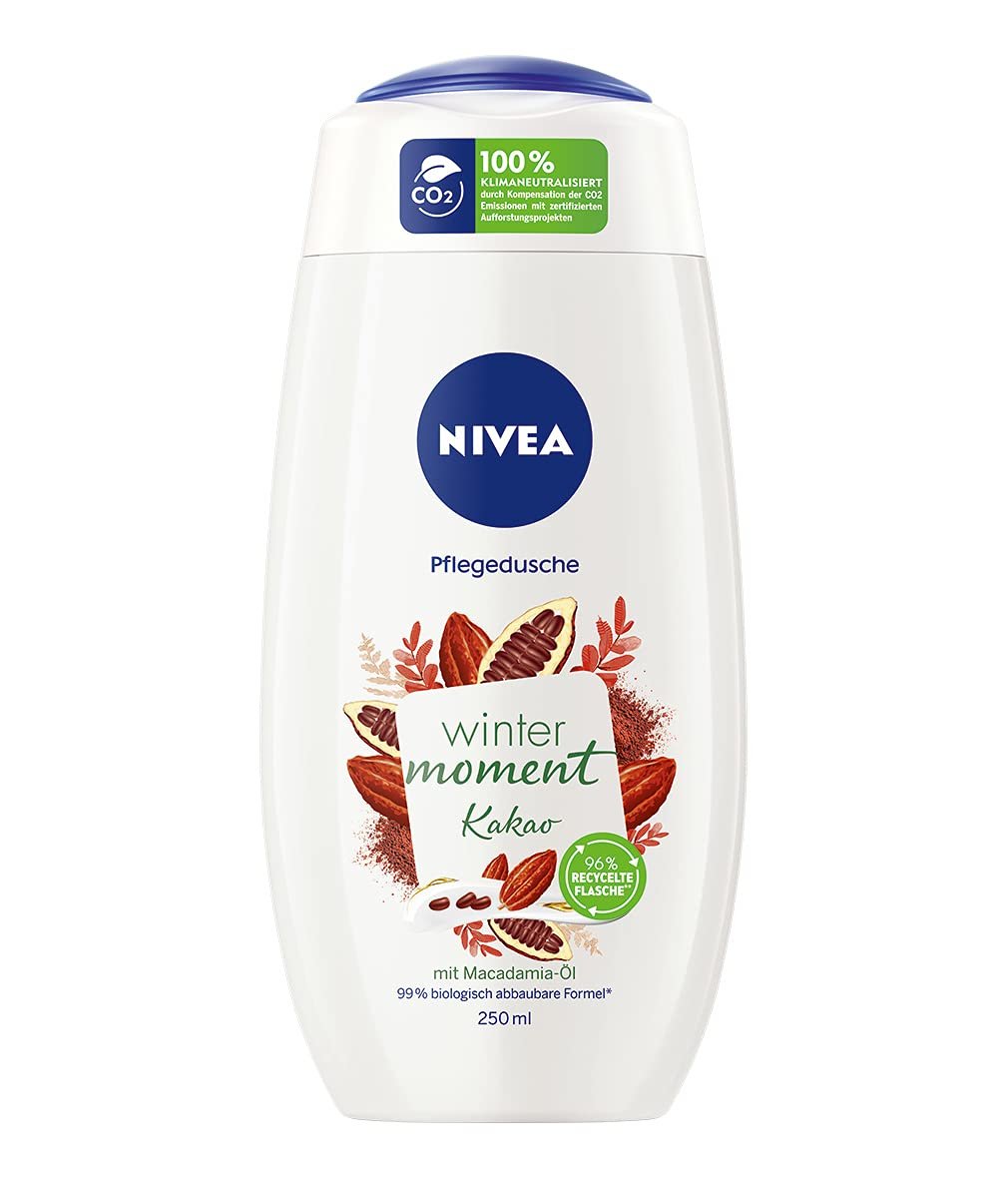 Крем-гель для душа NIVEA Winter Moment Cocoa Shower Care с маслом макадамии 250 мл, фото №1