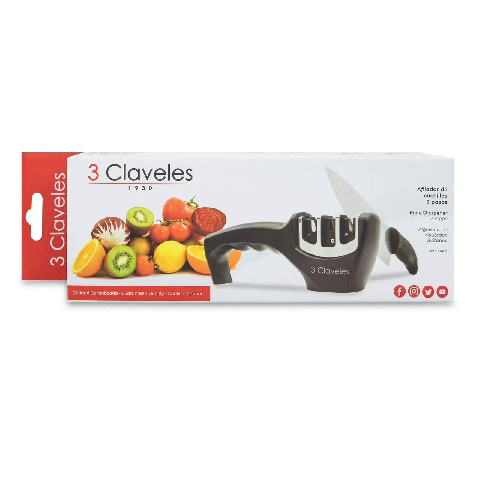 Точилка для ножів Tres Claveles 3-Step 3C ручна, фото №7 Точилка для ножів Tres Claveles 3-Step 3C ручна, фото №7