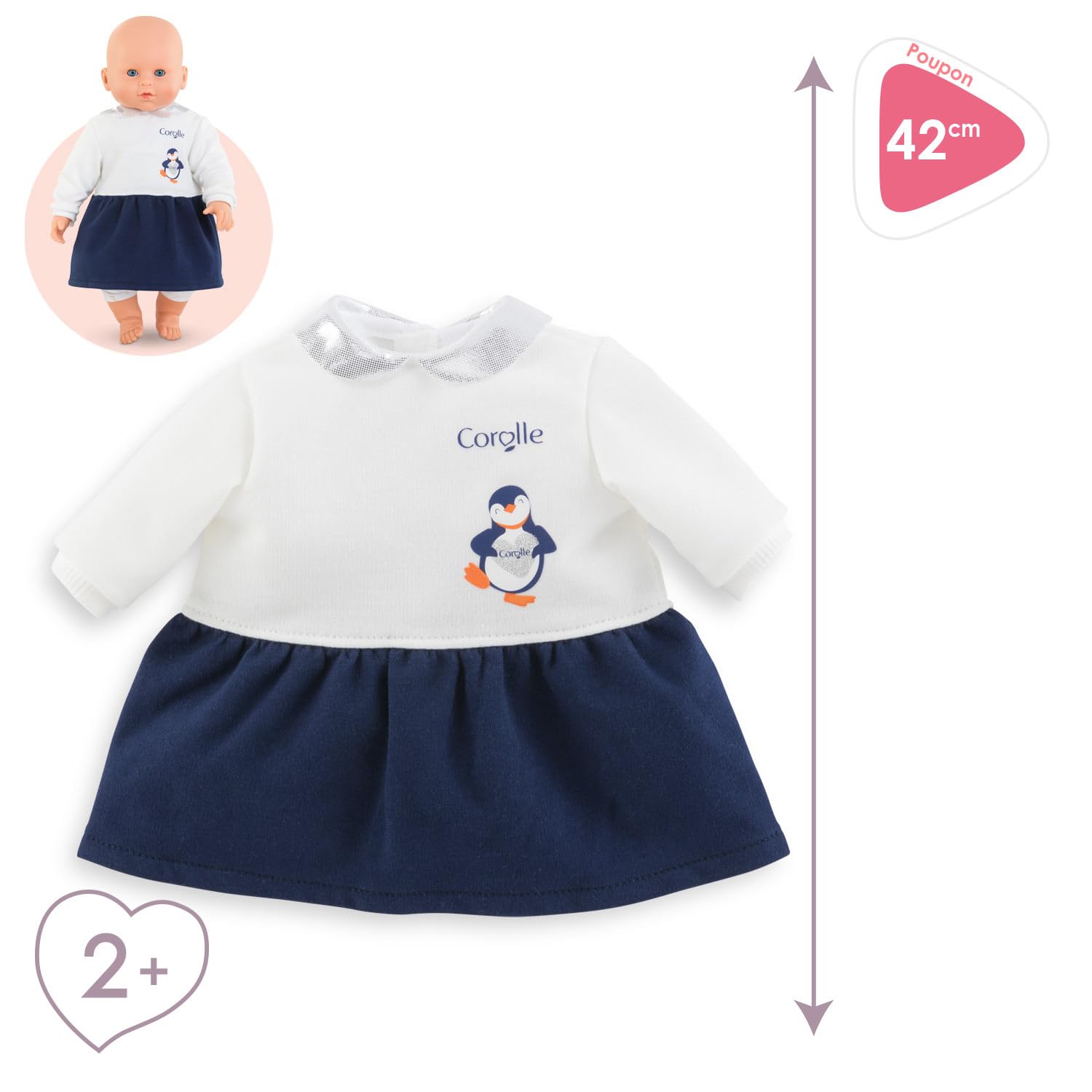 Сукня Corolle Mon Grand Poupon Star Shine для всіх 42 см ляльок, фото №2 Сукня Corolle Mon Grand Poupon Star Shine для всіх 42 см ляльок, фото №2