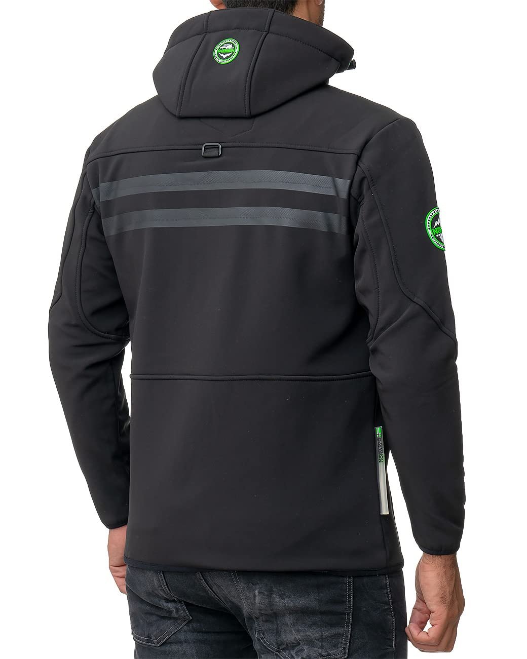 Куртка Geographical Norway Softshell Функциональная С капюшоном Ветрозащитная, фото №2