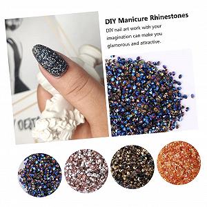 Стразы для ногтей Mikinona Серебряные synthetic.ua - Фото 1