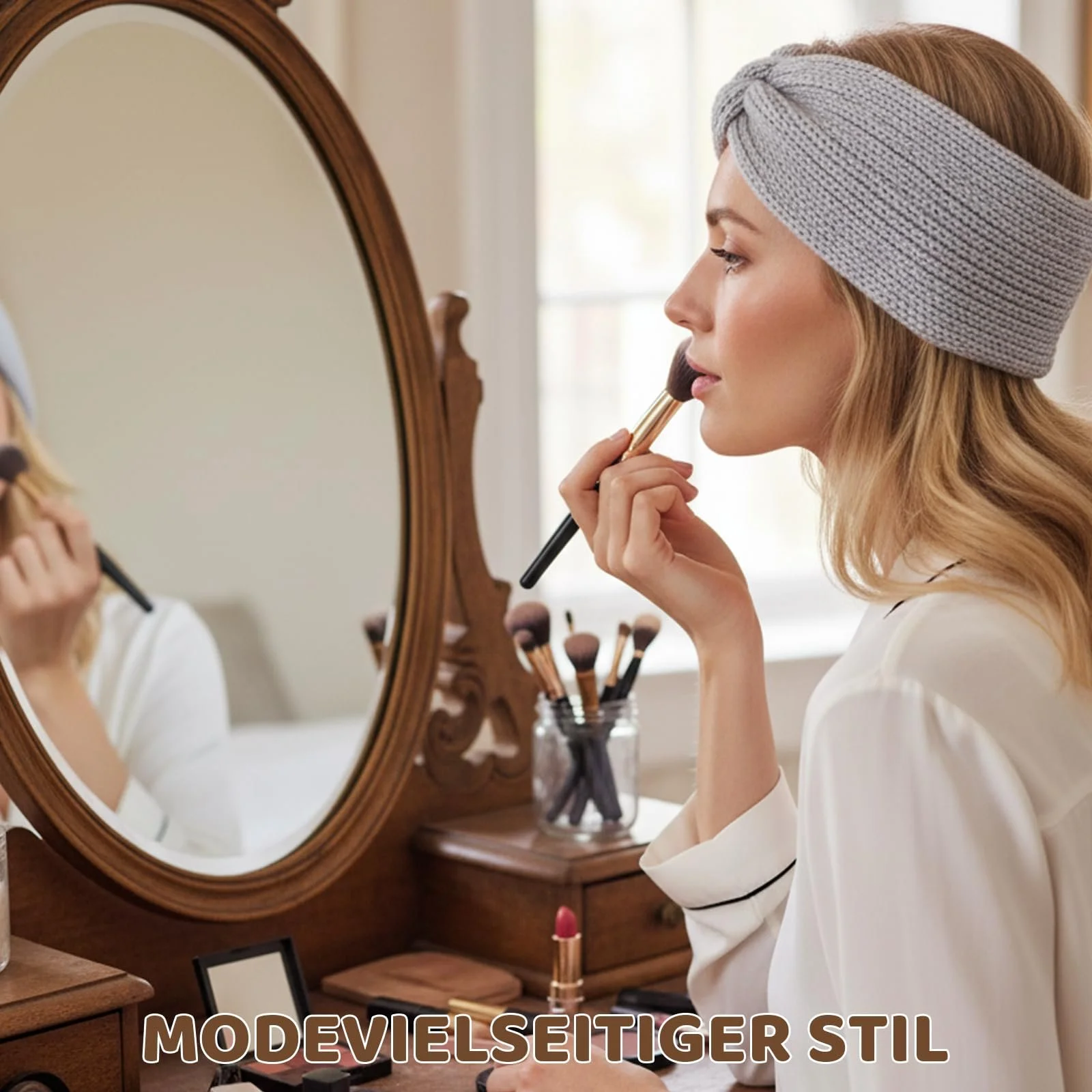 Набір з зимових пов'язок для голови жіночих Осінь-Зима, фото №5 Набір з зимових пов'язок для голови жіночих Осінь-Зима, фото №5