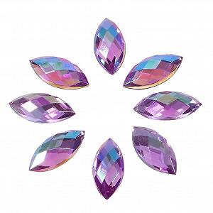 Стразы для ногтей Плоская задняя часть Shanrya 500шт Кристалл для ногтей Телефон Craft Макияж Одежда Обувь Декорации (Светло-фиолетовый) synthetic.ua - Фото 1