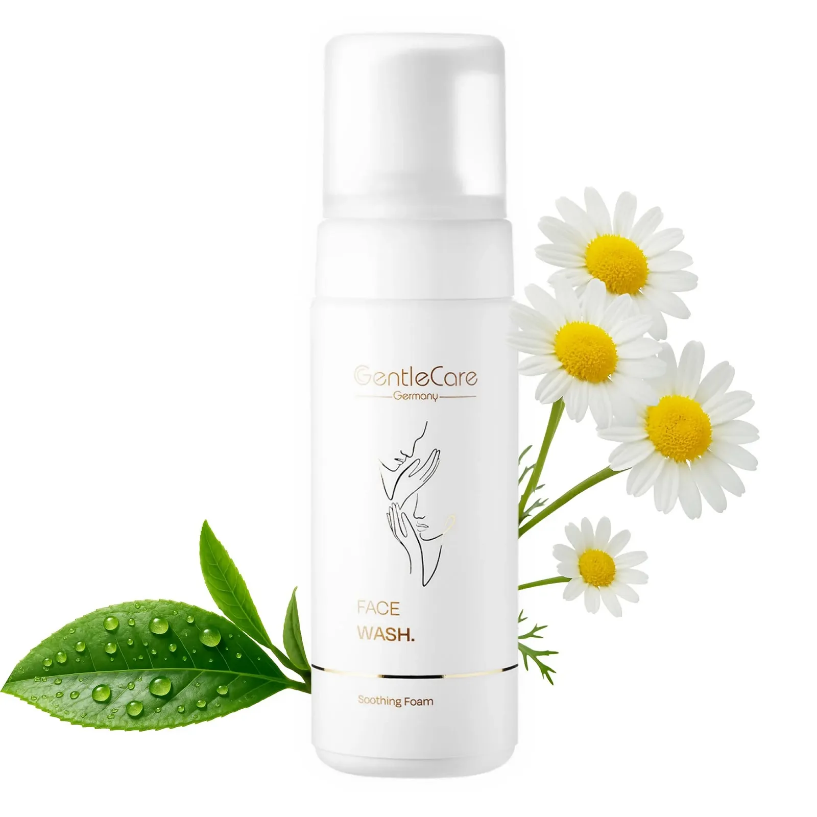 Пінка для вмивання GentleCare Делікатне щоденне очищення з алое вера, ромашкою та гіалуроновою кислотою Зволожуюча та заспокійлива, фото №1 Пінка для вмивання GentleCare Делікатне щоденне очищення з алое вера, ромашкою та гіалуроновою кислотою Зволожуюча та заспокійлива, фото №1